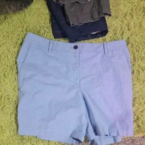 Talbots Sky Blue Relaxed Chino Shorts